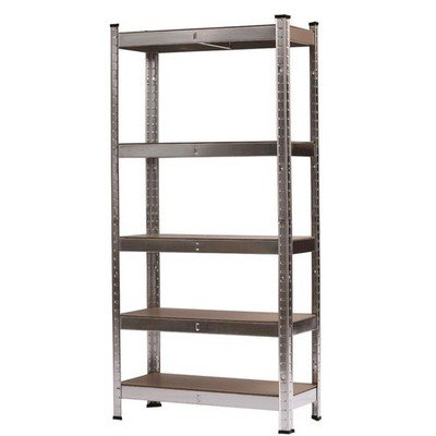 5 Tier Heavy Duty Racking Metal Shelving Unit, Garage Storage Rack 150x70x30cm