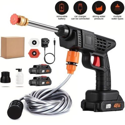 Second image of Cordless Pressure Washer 3000PSI Portable Jet Wash 2 Battery Car Garden