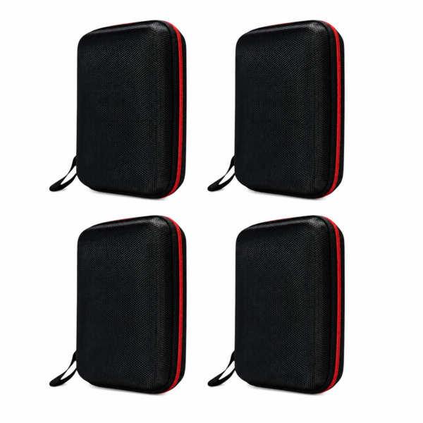 R36S Carry Case, EVA Protective Travel Storage Bag for Hard Drives & Accessories - 4 Pack