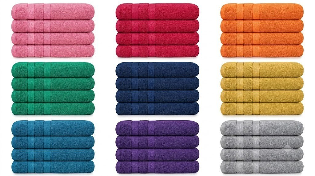 Second image of 4X Jumbo Bath Towels 100% Egyptian Cotton 75x150cm Soft Quick Dry Large