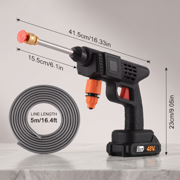 Cordless Pressure Washer 3000PSI Portable Jet Wash 2 Battery Car Garden